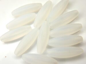 0140100 Matte White Opal Oval 7 Pc.-11632