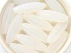 0140100 Matte White Opal Oval 7 Pc.-0