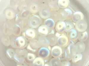 0140103 Matte Crystal AB Rondelle 100 Pc.-11636