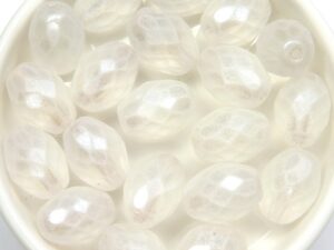 0140219 Matte Oval Crystal special coated. 6 Pc.-11647