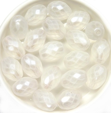 0140219 Matte Oval Crystal special coated. 6 Pc.-0
