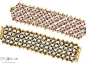 Sahara Sky by Agnieszka Watts, Free Pattern with TOHO 15/0 AND 6 mm. Round-11733