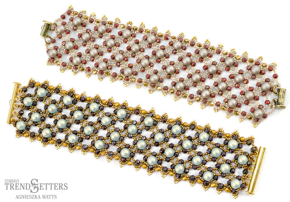 Sahara Sky by Agnieszka Watts, Free Pattern with TOHO 15/0 AND 6 mm. Round-11733