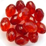 0050234 Siam (rood) Oval facet 13 x 10 mm. 6 Pc.-0