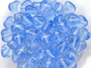 0090046 Light Sapphire Small Heart 40 Pc-11856