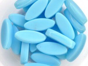 0090234 Opaque Blue Turquoise Oval 10 Pc.-0