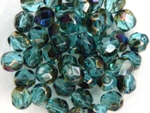 0090330 Aquamarine - Blue Iris facet, 6 mm. 25 Pc.-0