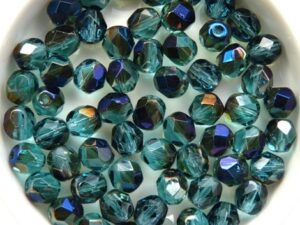 0090330 Aquamarine - Blue Iris facet, 6 mm. 25 Pc.-11890