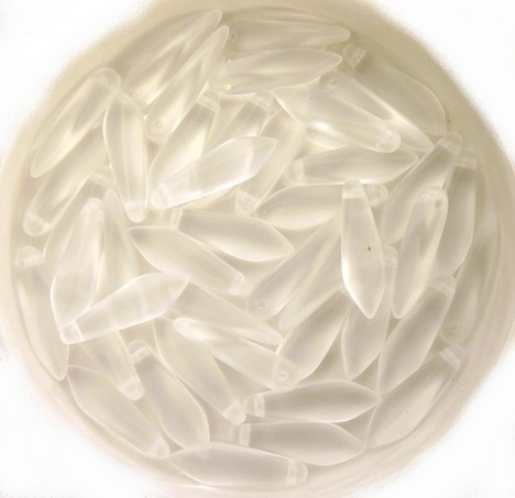 0140101 Matte Crystal Dagger Bead 25 Pc.-0