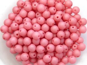 04-R-02010-29560 Saturated Pink Round 4 mm. 100 Pc.-11915