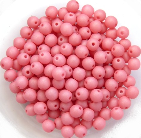 04-R-02010-29560 Saturated Pink Round 4 mm. 100 Pc.-11915