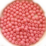 04-R-02010-29560 Saturated Pink Round 4 mm. 100 Pc.-0