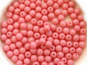04-R-02010-29560 Saturated Pink Round 4 mm. 100 Pc.-0