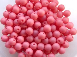 04-R-02010-29560 Saturated Pink Round 4 mm. 100 Pc.-11913
