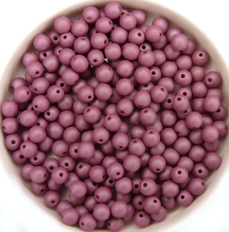 04-R-02010-29565 Saturated Hyacinth Violet Round 4 mm. 100 Pc.-11933