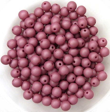 04-R-02010-29565 Saturated Hyacinth Violet Round 4 mm. 100 Pc.-0