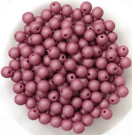 04-R-02010-29565 Saturated Hyacinth Violet Round 4 mm. 100 Pc.-0 04-R-02010-29565 Saturated Hyacinth Violet Round 4 mm. 100 Pc.-0