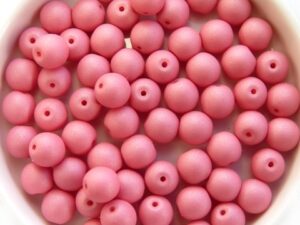 06-R-02010-29560 Saturated Pink Round 6 mm. 50 Pc.-11920