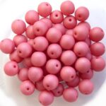 06-R-02010-29560 Saturated Pink Round 6 mm. 50 Pc.-0