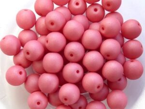 06-R-02010-29560 Saturated Pink Round 6 mm. 50 Pc.-0