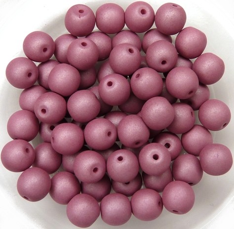 06-R-02010-29565 Saturated Hyacinth Violet Round 6 mm. 50 Pc.-0