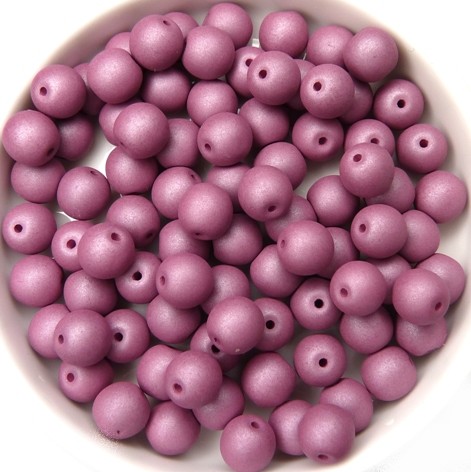 06-R-02010-29565 Saturated Hyacinth Violet Round 6 mm. 50 Pc.-11936