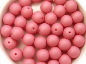 08-R-02010-29560 Saturated Pink Round 8 mm. 25 Pc.-11923