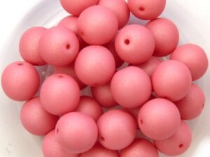 08-R-02010-29560 Saturated Pink Round 8 mm. 25 Pc.-0