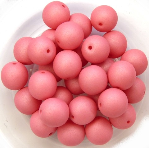 08-R-02010-29560 Saturated Pink Round 8 mm. 25 Pc.-0