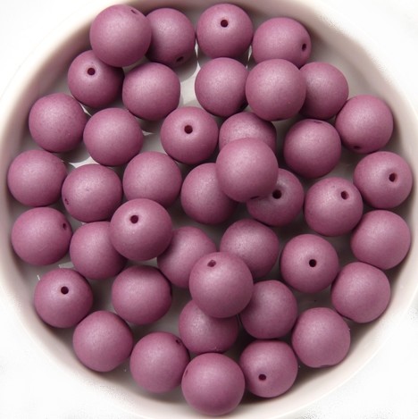08-R-02010-29565 Saturated Hyacinth Violet Round 8 mm. 25 Pc.-11940