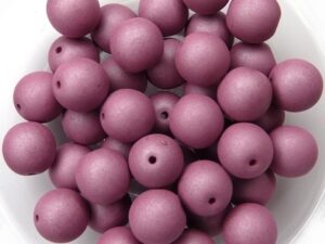 08-R-02010-29565 Saturated Hyacinth Violet Round 8 mm. 25 Pc.-0