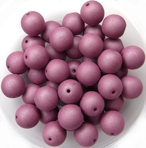 08-R-02010-29565 Saturated Hyacinth Violet Round 8 mm. 25 Pc.-0