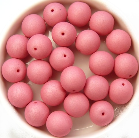 10-R-02010-29560 Saturated Pink Round 10 mm. 15 Pc.-11927
