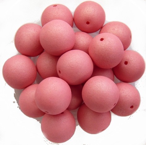 10-R-02010-29560 Saturated Pink Round 10 mm. 15 Pc.-0