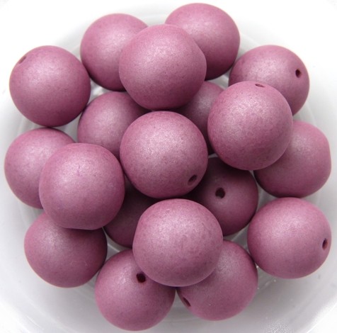 10-R-02010-29565 Saturated Hyacinth Violet Round 10 mm. 15 Pc.-0