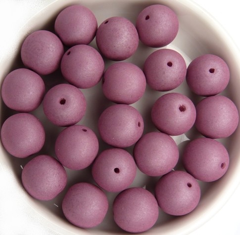 10-R-02010-29565 Saturated Hyacinth Violet Round 10 mm. 15 Pc.-11947