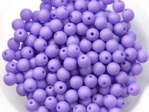 04-R-02010-29570 Saturated Lavender Round 4 mm. 100 Pc.-0
