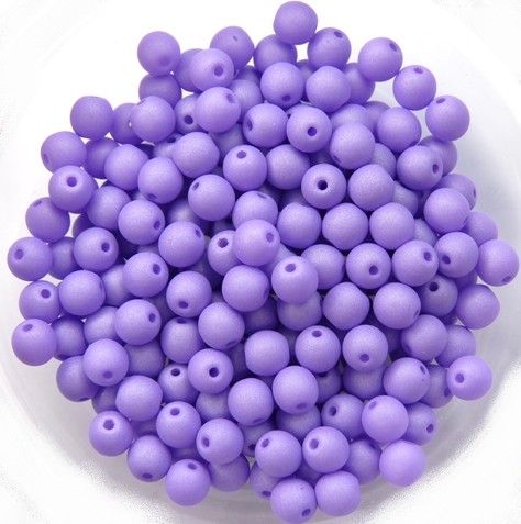 04-R-02010-29570 Saturated Lavender Round 4 mm. 100 Pc.-0