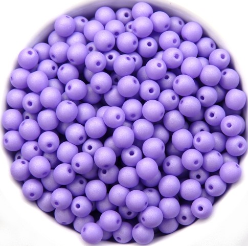 04-R-02010-29570 Saturated Lavender Round 4 mm. 100 Pc.-12113