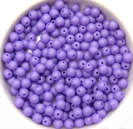 04-R-02010-29570 Saturated Lavender Round 4 mm. 100 Pc.-12114
