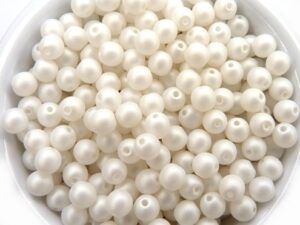 04-R-02010-29571 Saturated White Round 4 mm. 100 Pc.-0