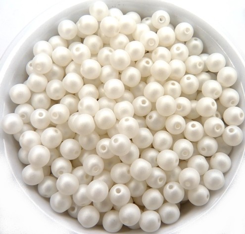04-R-02010-29571 Saturated White Round 4 mm. 100 Pc.-0