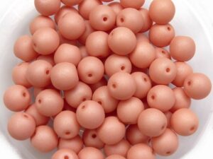 06-R-02010-29563 Saturated Peach Round 6 mm. 50 Pc.-0