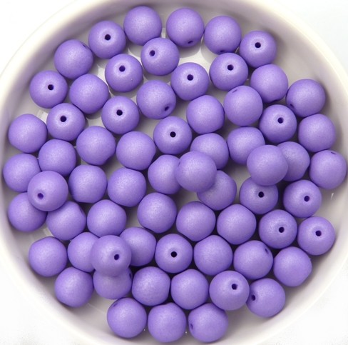 06-R-02010-29570 Saturated Lavender Round 6 mm. 50 Pc.-12118
