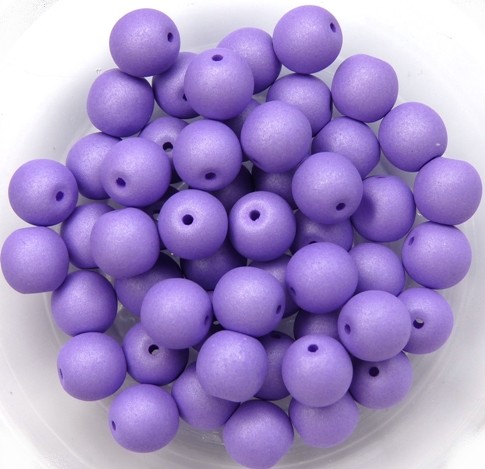 06-R-02010-29570 Saturated Lavender Round 6 mm. 50 Pc.-0