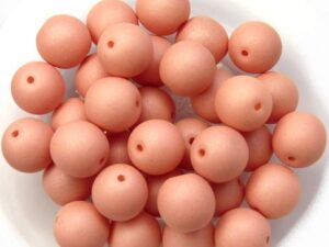 08-R-02010-29563 Saturated Peach Round 8 mm. 25 Pc.-0