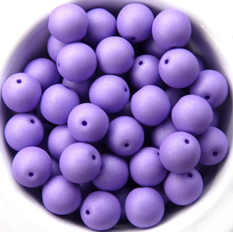 08-R-02010-29570 Saturated Lavender Round 8 mm. 25 Pc.-12125