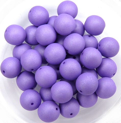 08-R-02010-29570 Saturated Lavender Round 8 mm. 25 Pc.-0