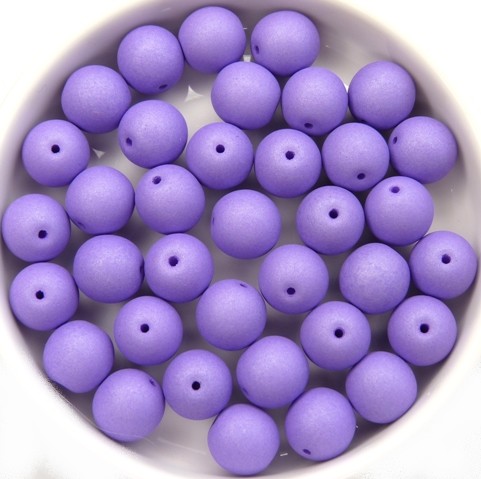 08-R-02010-29570 Saturated Lavender Round 8 mm. 25 Pc.-12126