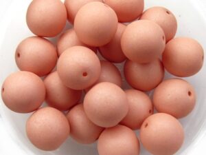 10-R-02010-29563 Saturated Peach Round 10 mm. 15 Pc.-0